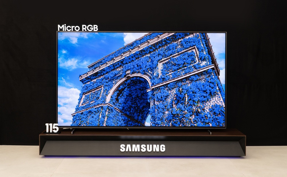 三星推出全球首款 Micro RGB 电视：115 寸大屏，精准控制红绿蓝三色