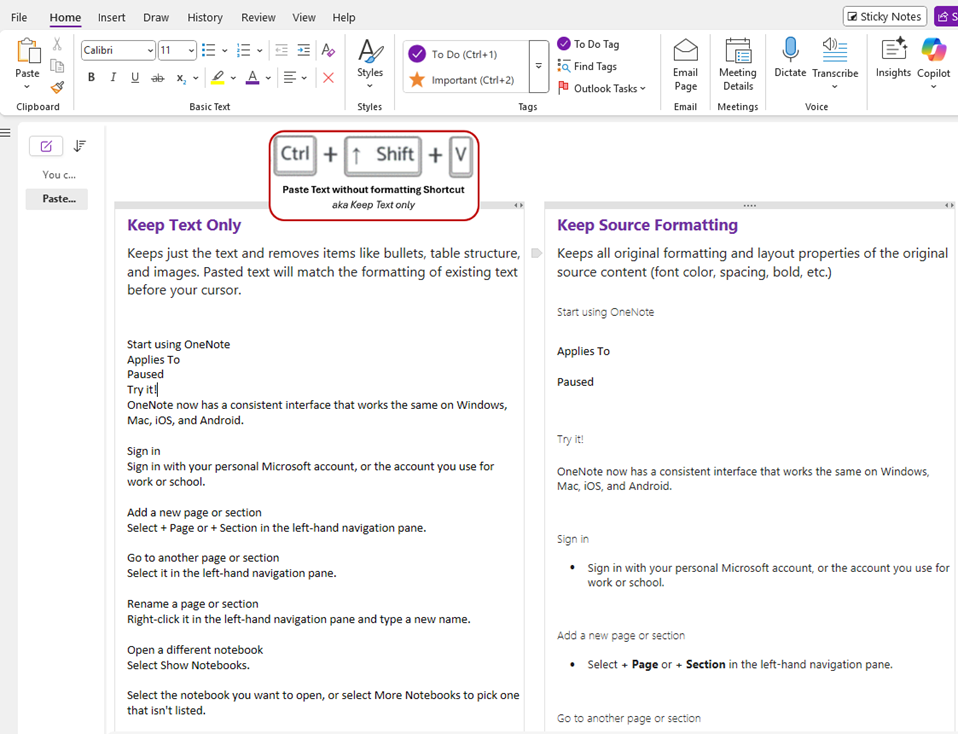 告别格式困扰：微软 OneNote 笔记应用推纯文本粘贴新功能
