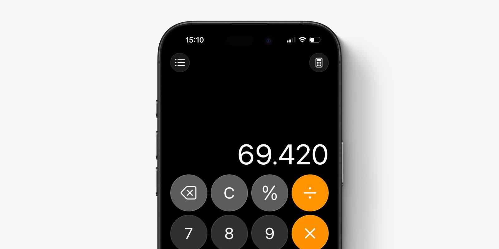 C / AC 清除键归来：苹果 iOS 26 修复 iPhone 用户最不满的计算器改动