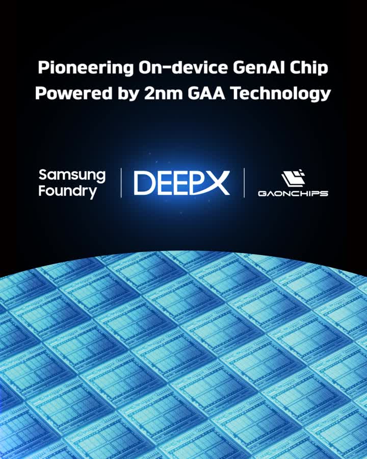 韩企 DEEPX 联手三星打造全球首款 2nm 端侧生成式 AI 芯片，2027 年量产