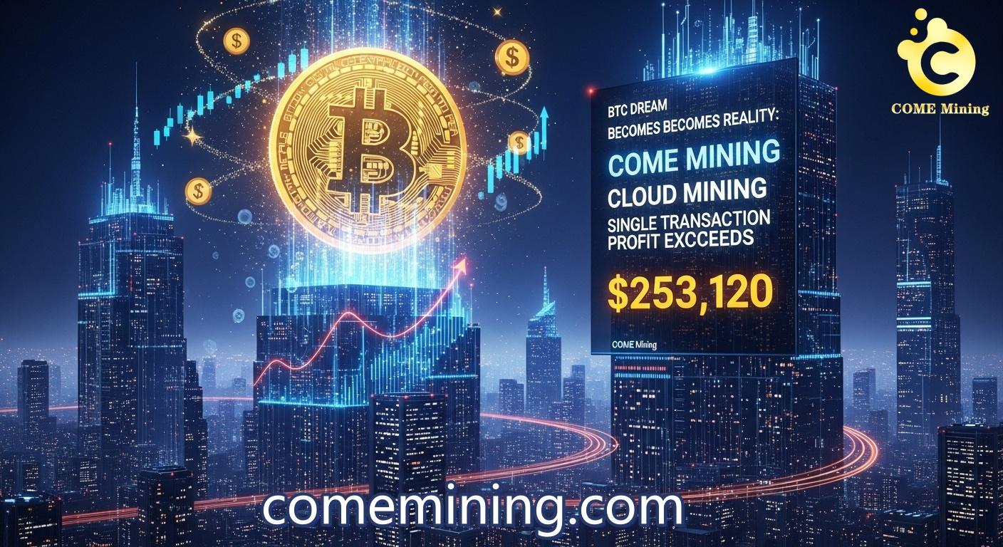 BTC梦想照进现实：COME Mining云挖矿单笔交易收益突破253,120美元