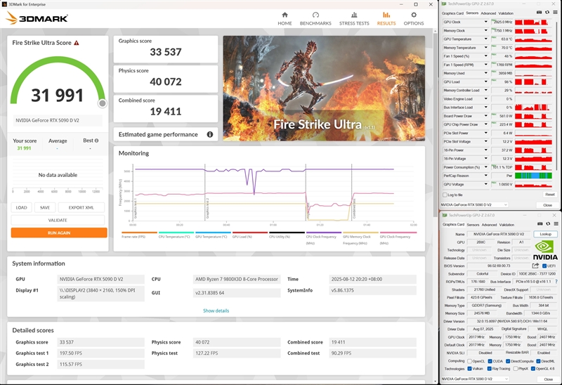 性价比甚至更强！七彩虹iGame RTX 5090 D v2 Vulcan OC 24GB首发评测：领先5080 50%