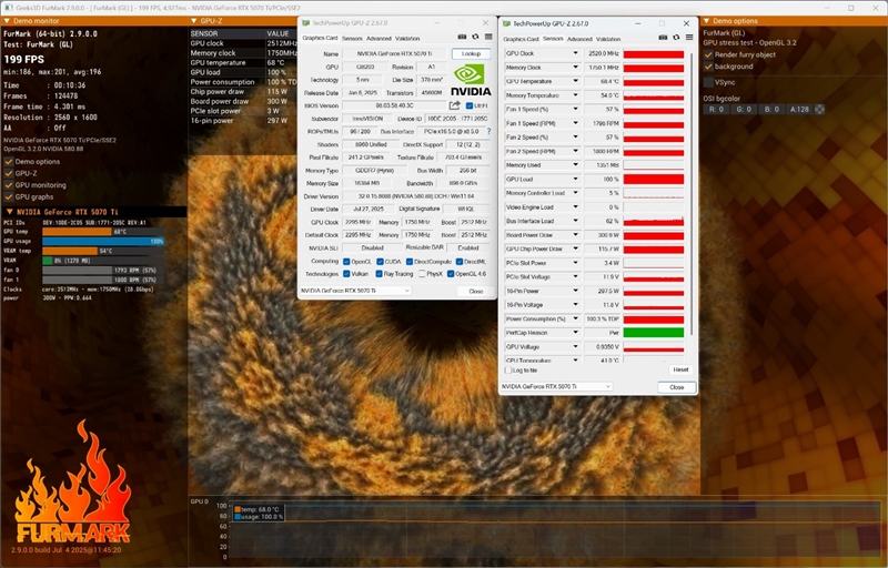 电竞叛客RTX 5070 Ti MAX显卡评测：300W性能释放畅玩4K 隐藏电源线设计海景房绝配