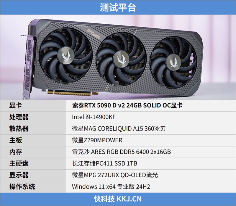 索泰RTX 5090 D v2 24GB SOLID OC显卡评测：性能依旧最强没有对手 顶级玩家的最佳选择
