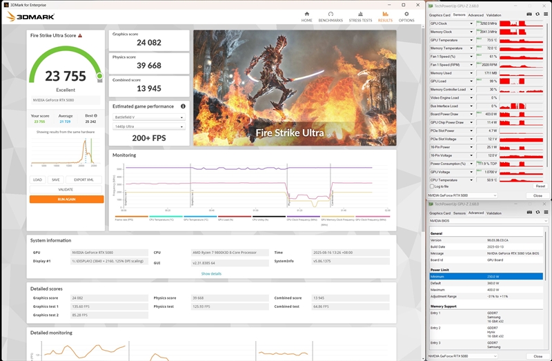 竟比公版强了6%！影驰RTX 5080星曜NOX OC评测：能自由更换上盖与背板