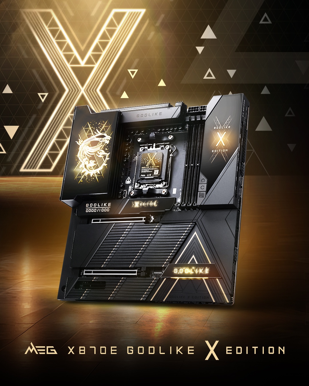 “超神”十年纪念之作，微星发布 MEG X870E GODLIKE X EDITION 限量款主板