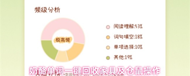 奶酪单词一键回收家具及仓鼠操作