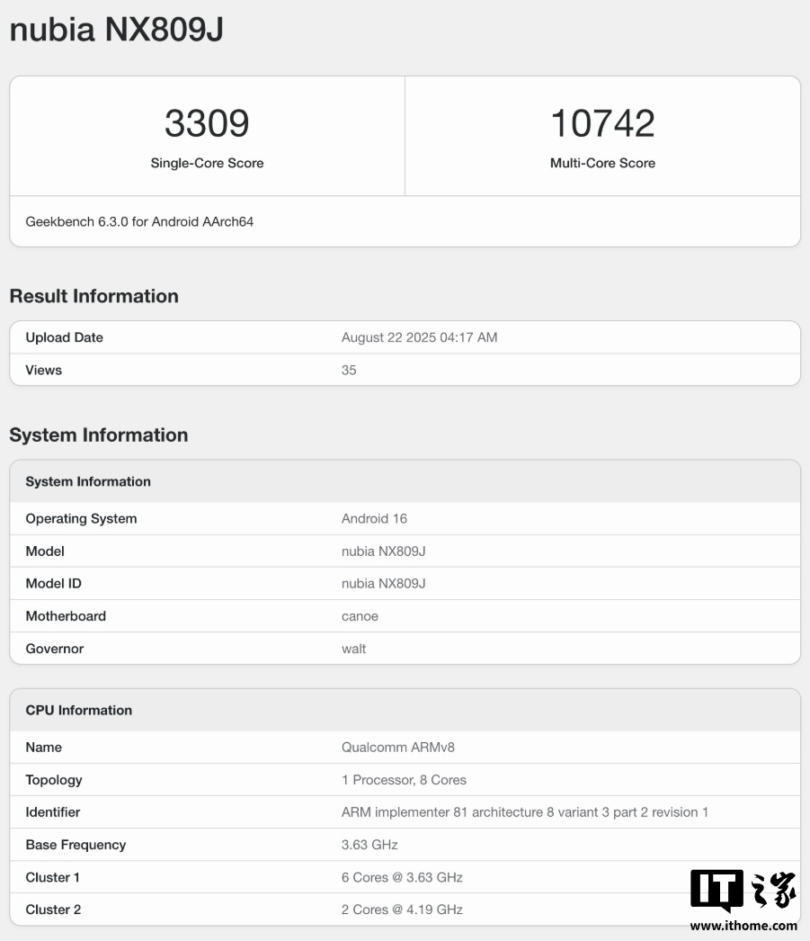 红魔 11 系列新机现身 Geekbench，搭载第二代骁龙 8 至尊版处理器