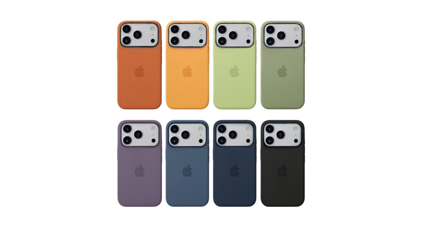 苹果 iPhone 17 系列液态硅胶手机壳 8 色曝光，首加挂绳孔设计