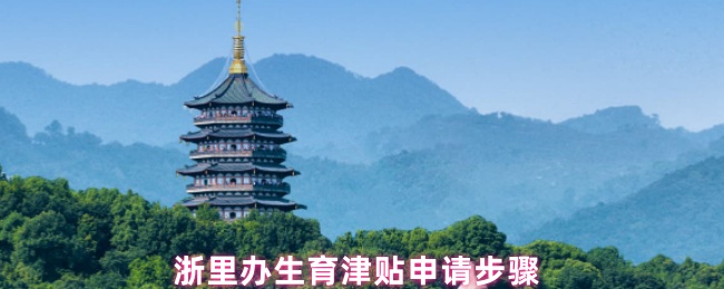 浙里办生育津贴申请步骤