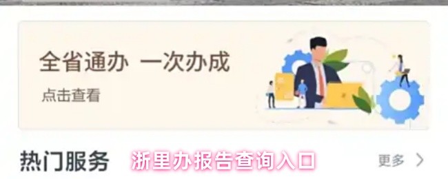 浙里办报告查询入口