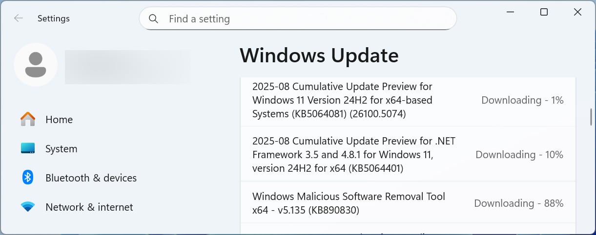 微软 Win11 24H2 发布 8 月可选更新：统一任务管理器 CPU 指标、增强 Recall AI 功能