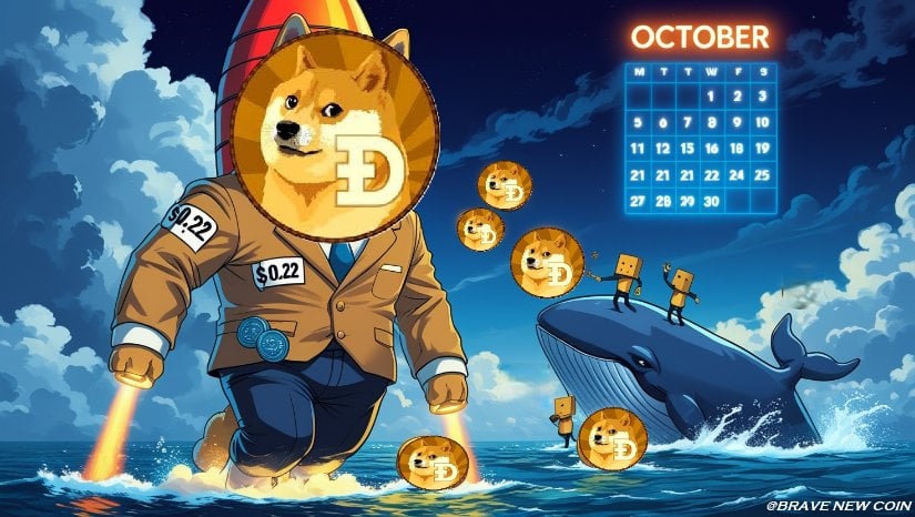 狗狗币（DOGE）价格预测：狗狗币重回0.22美元，聪明钱在九月前加仓？