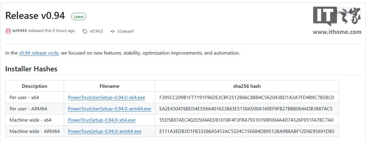 微软发布 Win10/11 官方优化工具 PowerToys v0.94：新增快捷键冲突检测与无障碍功能