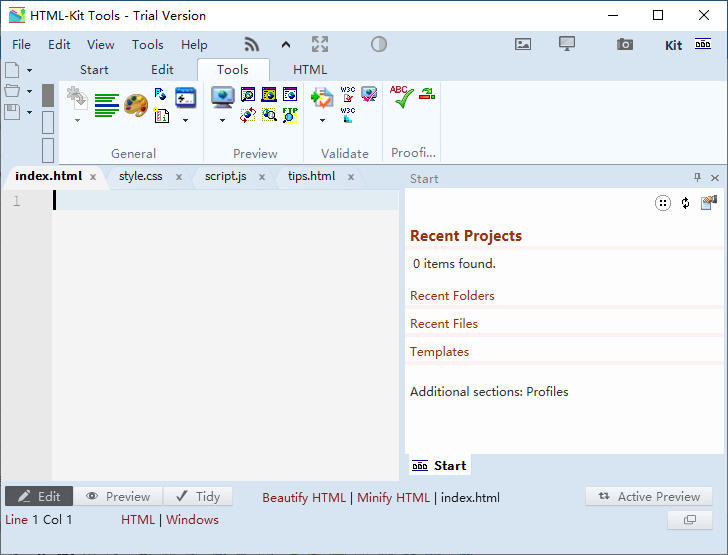 HTML-Kit Tools(全功能代码编辑器) v20170923