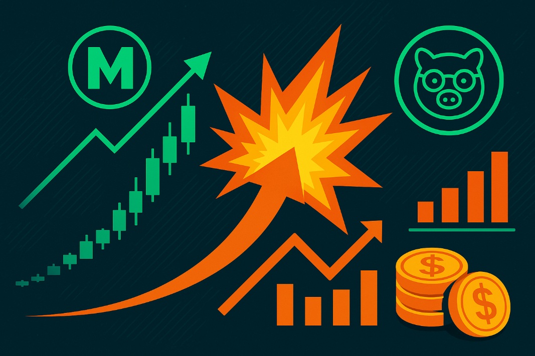MemeCore surges 211% in seven days, sparking a frenzy. Snorter Bot token presale is about to break $4 million.