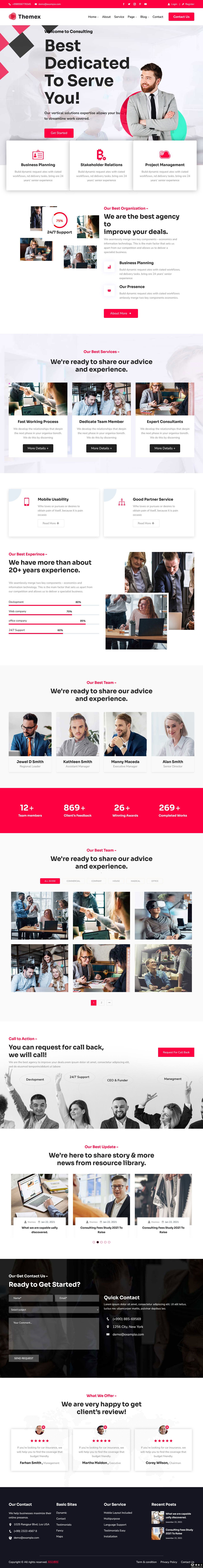 垂直业务规划咨询服务网站模板