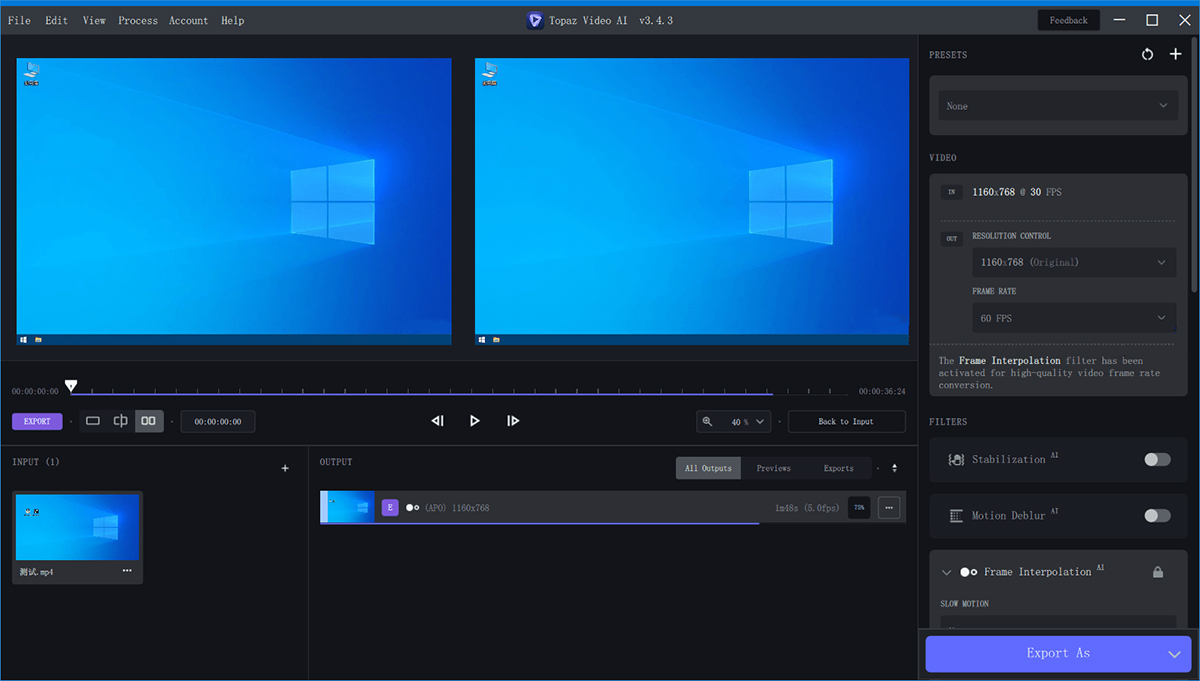 Topaz Video AI官方免费版 v7.1.3