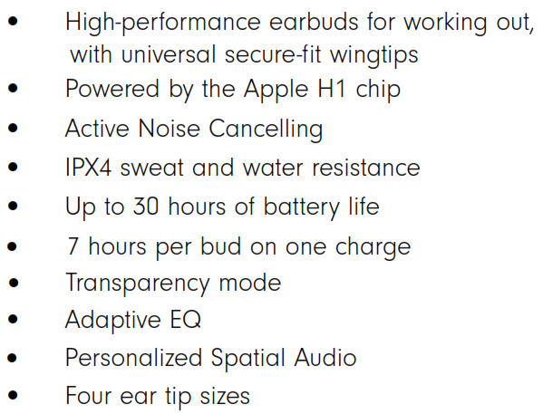 苹果 Powerbeats Fit 运动无线耳机特性曝光：IPX4 防水，本体续航 7 小时