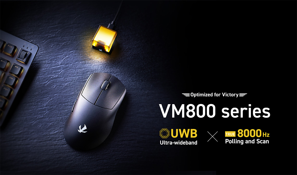 ELECOM 宜丽客公布全球首款 UWB 连接 + 真 8KHz 游戏鼠标 VM800