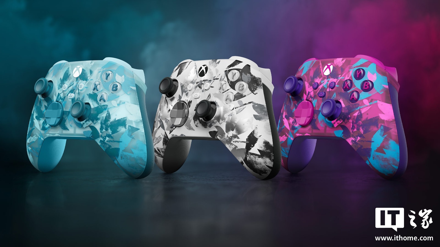 559 元：微软 Xbox 手柄“破界者”特别版上架，可选冰霜之影 / 琉璃之心 / 风暴之刃配色