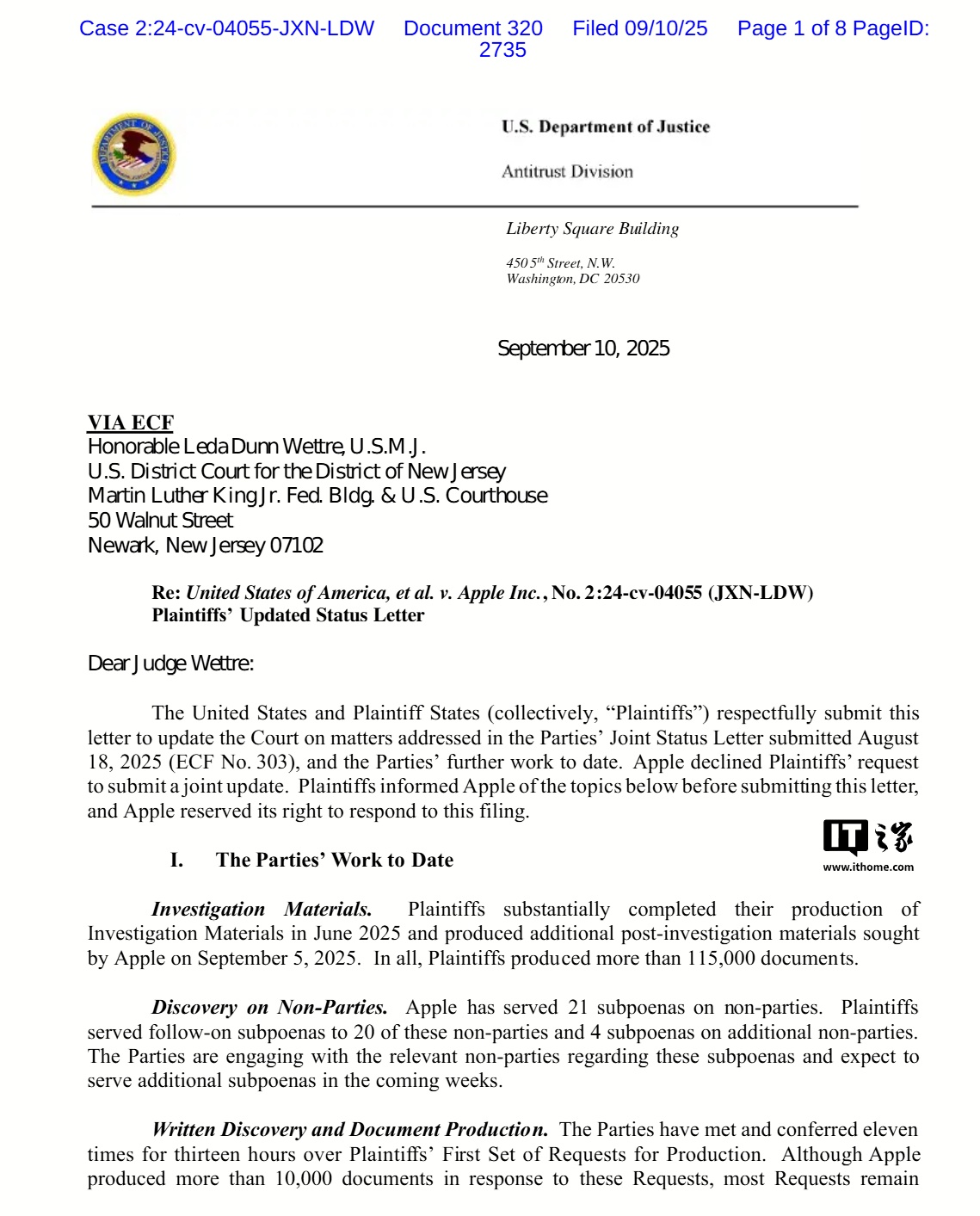 美国司法部施压苹果：要求其交出核心文件，涉 App Store、iPhone 等业务