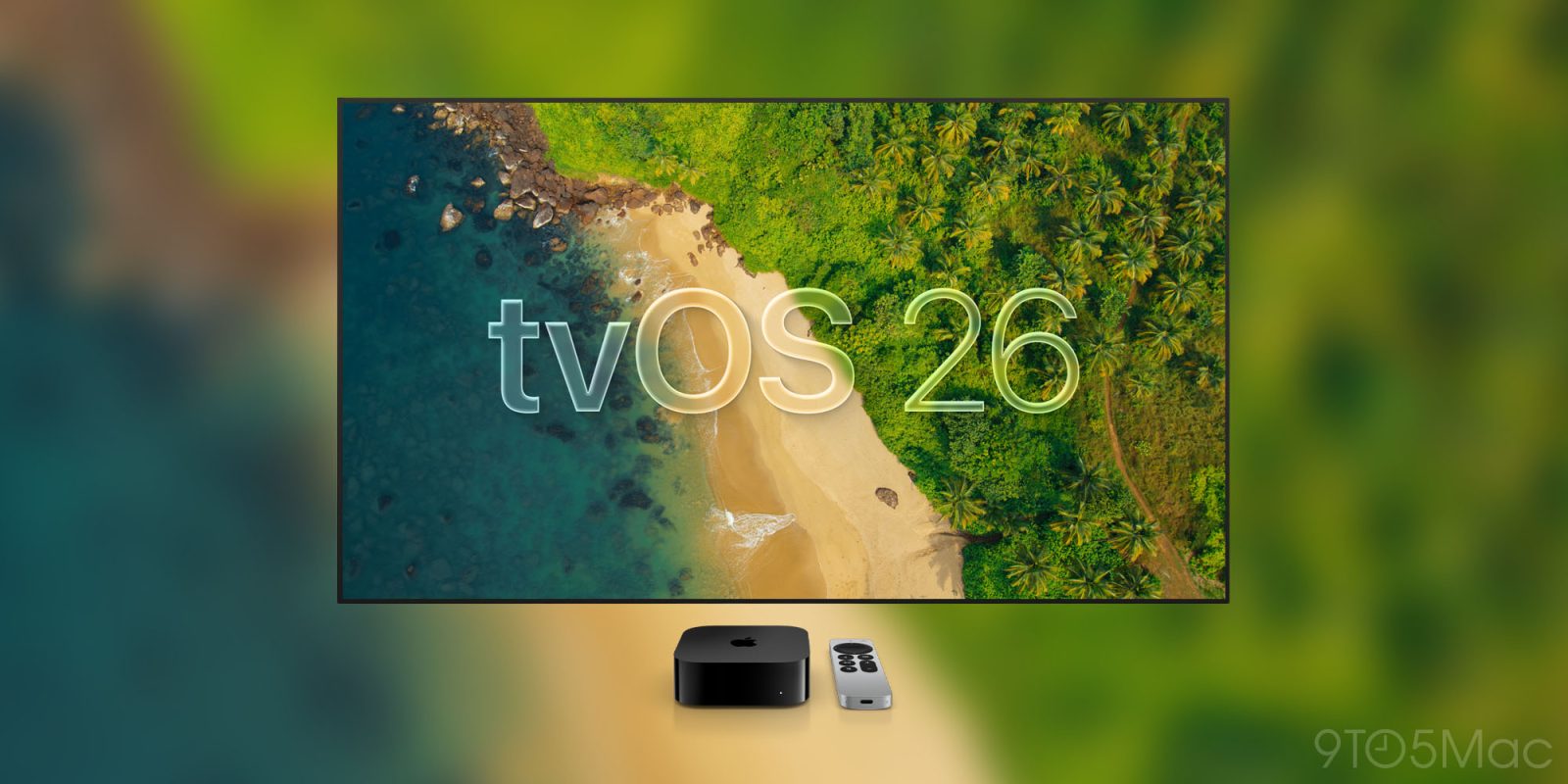 苹果推 tvOS 26 正式版：“液态玻璃”升级视觉，iPhone 变卡拉 OK 麦克风