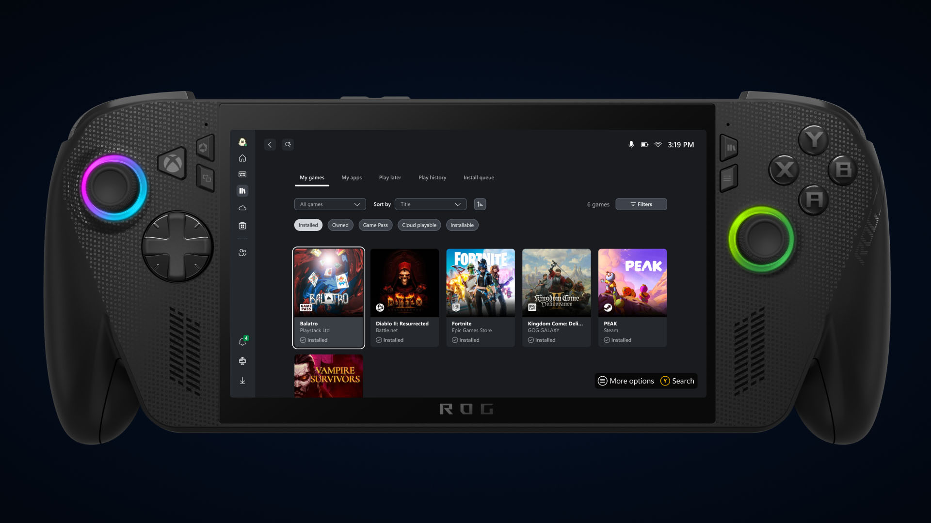 微软为 Windows PC 与掌机推出 Xbox 更新，可显示并运行 Steam、Epic、GOG 等平台的游戏