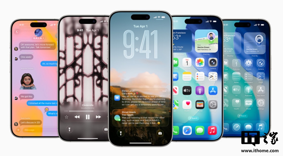 苹果 iOS / iPadOS 26 正式版推送：全新液态玻璃设计、AI 功能改进，最低支持 iPhone 11