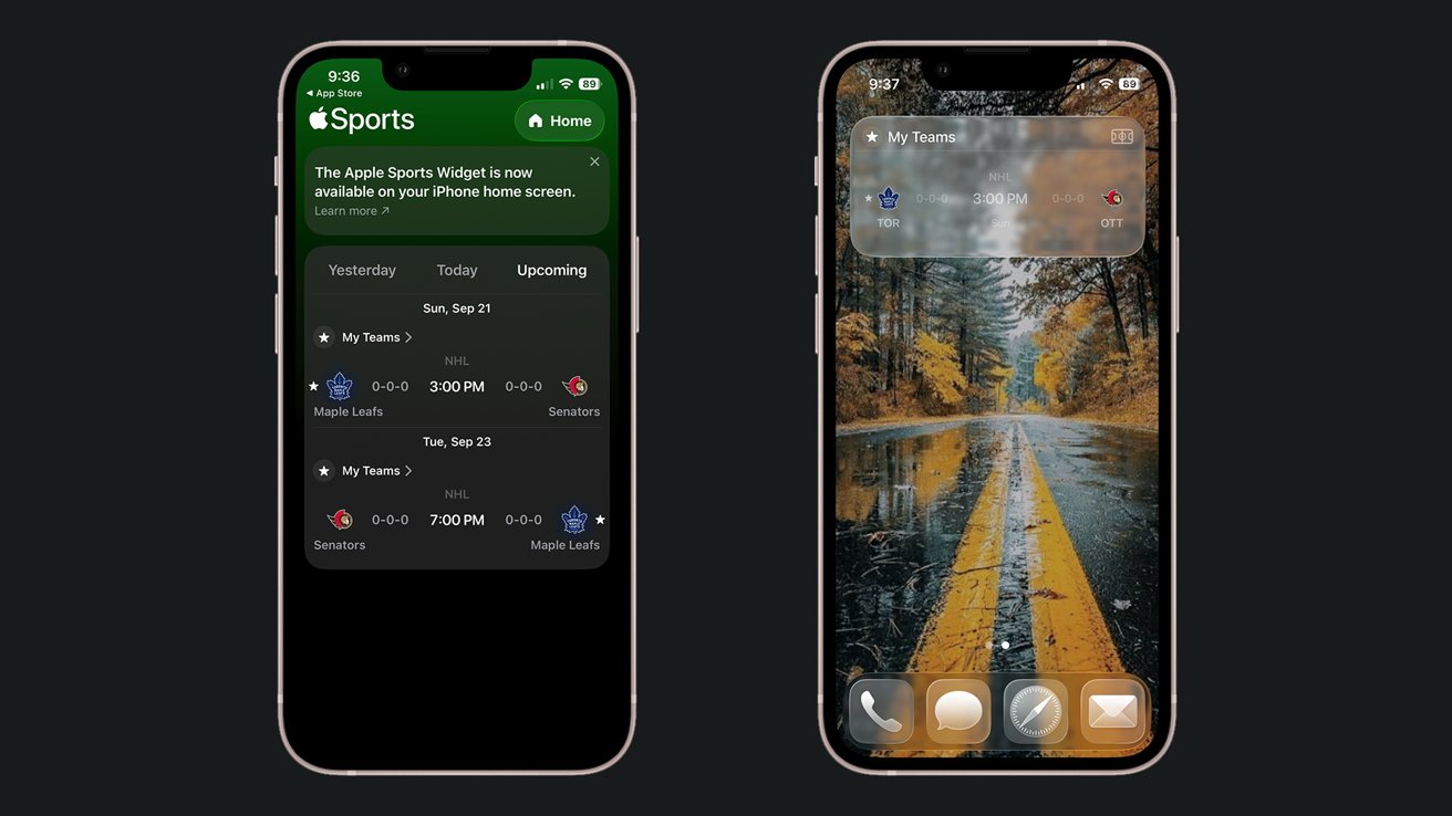 苹果上新 Sports 体育 3.3 版 App：新增主屏小组件、支持锁屏实时活动