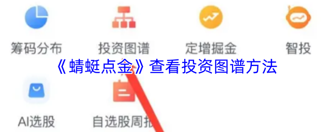 《蜻蜓点金》查看投资图谱方法