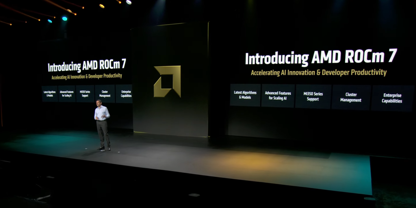 AMD 发布 ROCm 7 挑战英伟达 CUDA：推理 Deepseek R1 AI 性能是 ROCm 6 的 3.8 倍
