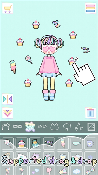 粉彩女孩装扮
