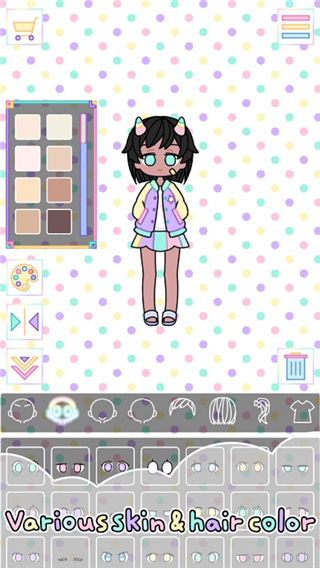 粉彩女孩装扮