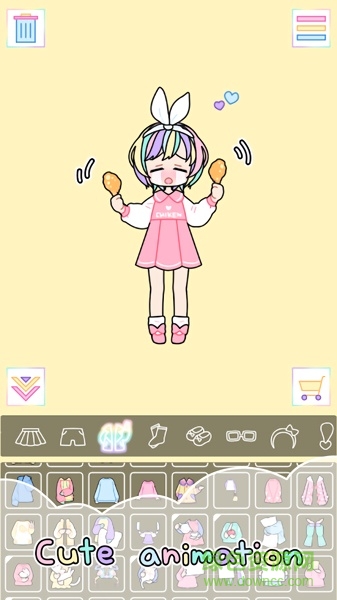 五彩少女换装游戏(粉彩女孩)