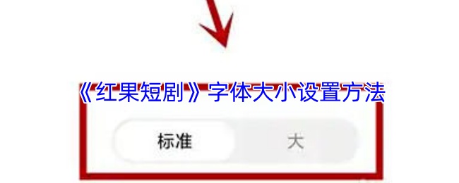 《红果短剧》字体大小设置方法