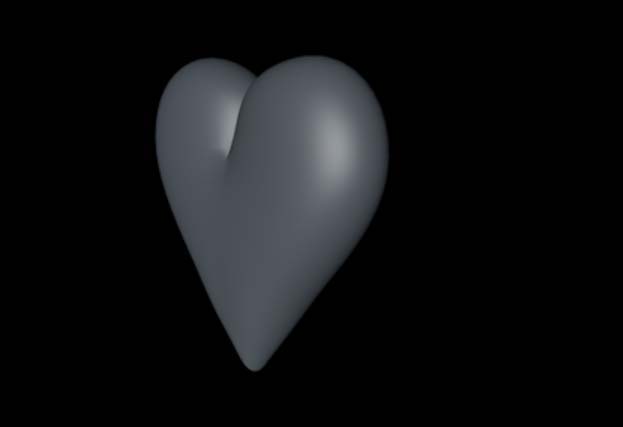 C4D怎么建模心形? c4d心形模型的建模方法