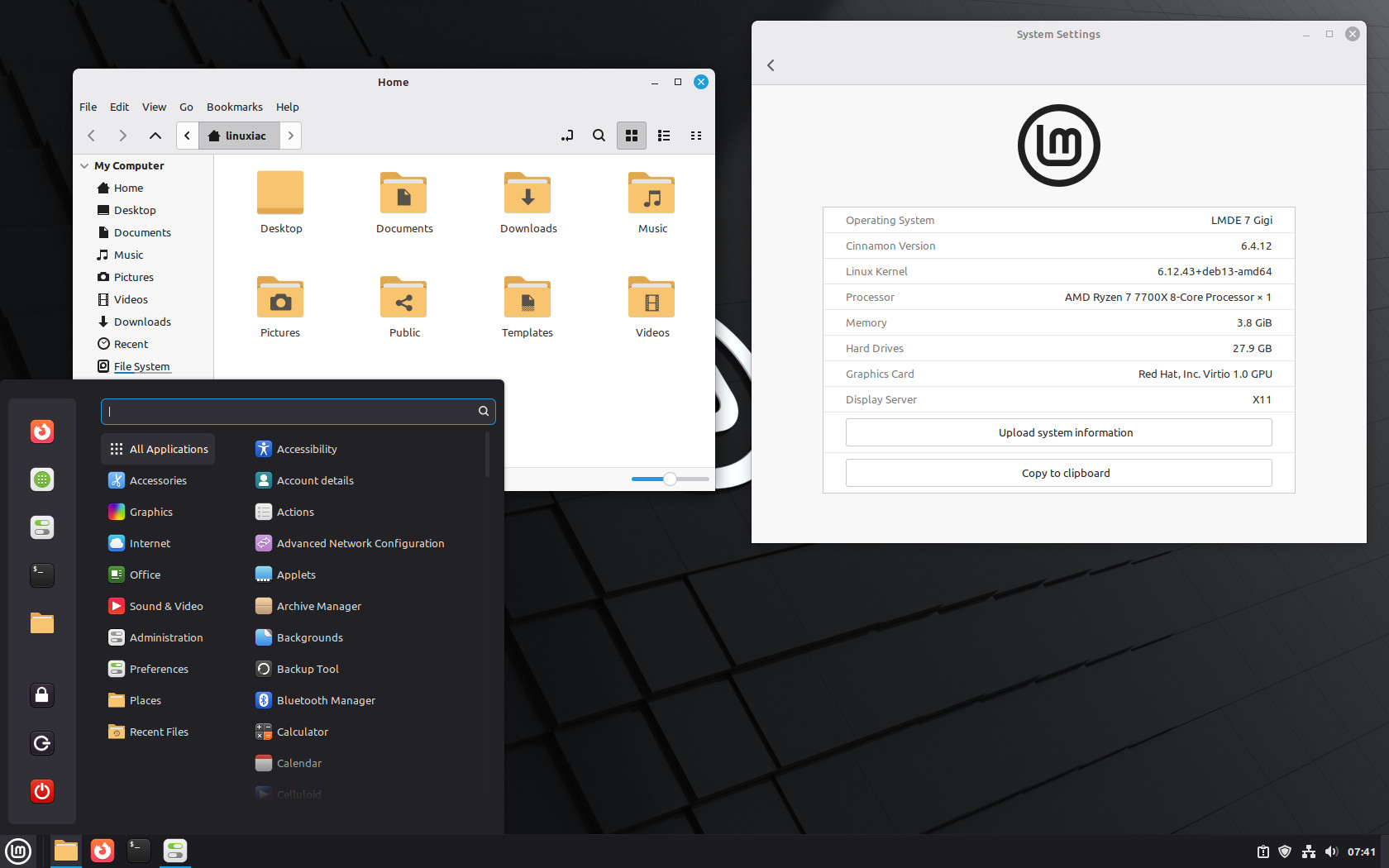 LMDE 7 Beta 镜像发布：Linux 6.12 内核，新增原生指纹管理工具 Fingwit