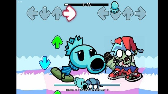 周五夜放克寒冰射手植物大战僵尸模组(FNF:VS寒冰射手)