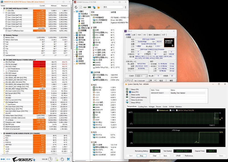 谁不爱低温静音 性能还更强的！酷睿Ultra 5 230F vs 锐龙5 9600X生产力、功耗、温度全方位对比 