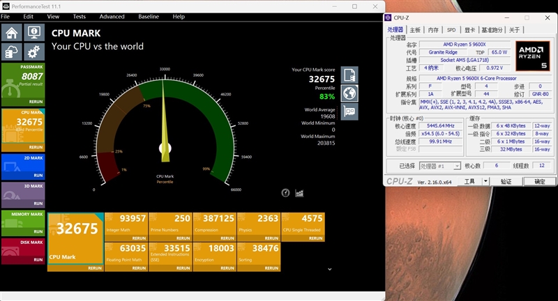 谁不爱低温静音 性能还更强的！酷睿Ultra 5 230F vs 锐龙5 9600X生产力、功耗、温度全方位对比 