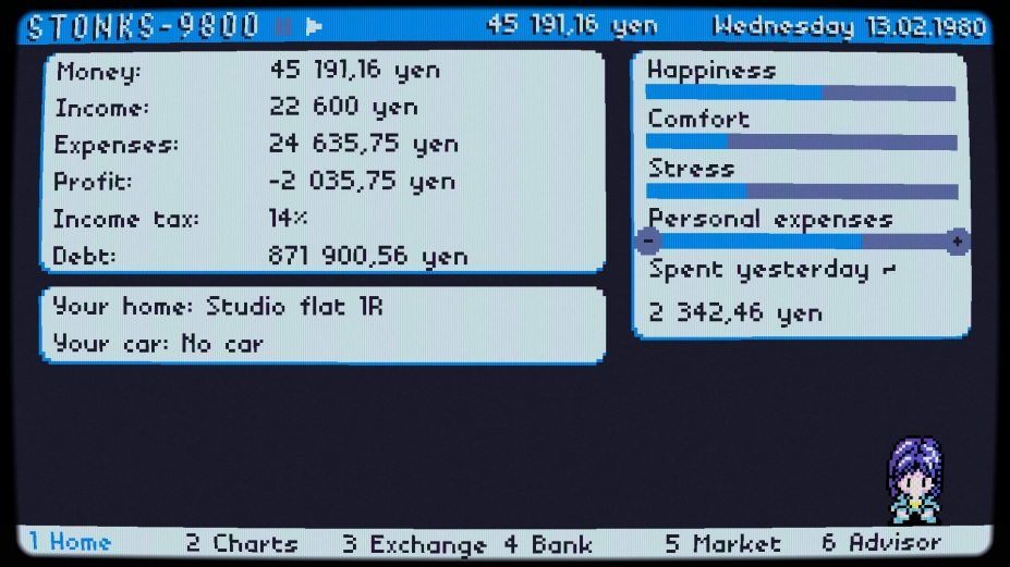 STONKS-9800：股票市场模拟器免安装中文正式版