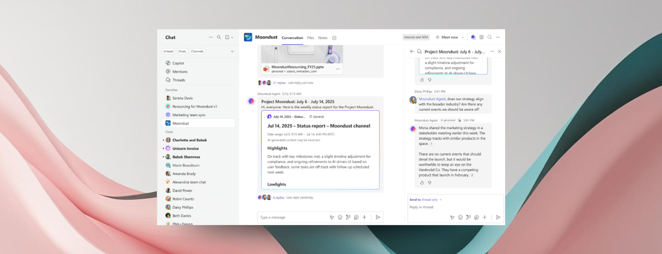 提升团队执行力：微软 Teams 公测 Channel Agent，AI 生成报告、追踪任务