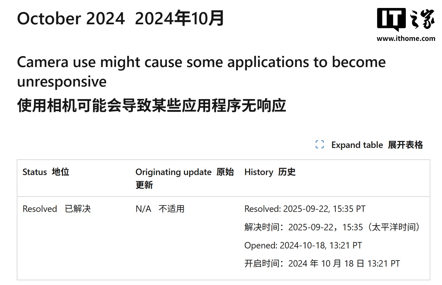 微软时隔近 1 年解决摄像头应用卡死问题，解除 Win11 24H2 升级限制