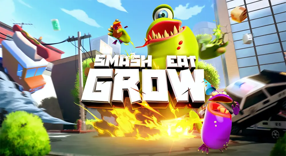 免费VR多人新游《Smash Eat Grow》当VR怪兽，拆城吞噬，越吃越大