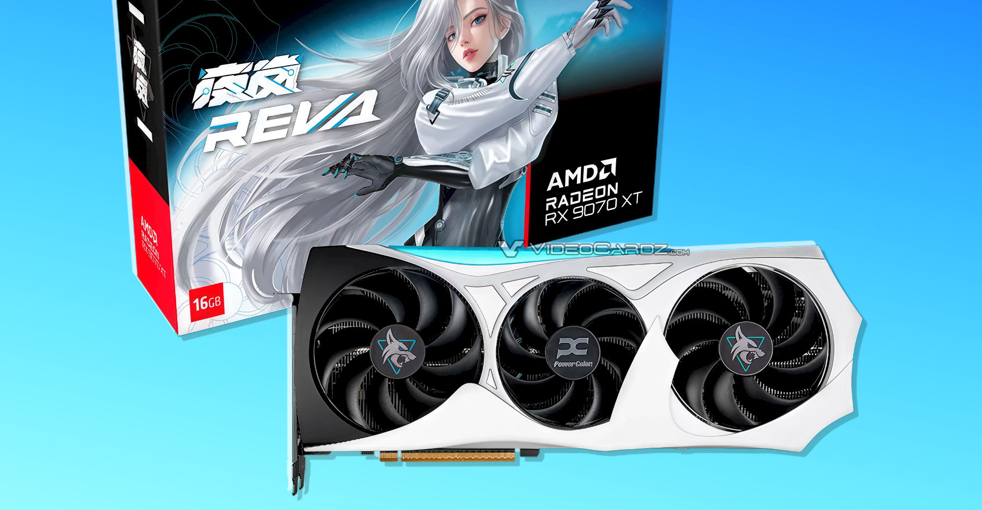 撼讯 RX 9070 XT 夜岚 REVA 显卡渲染曝光，外观相较 5 月样品小幅调整