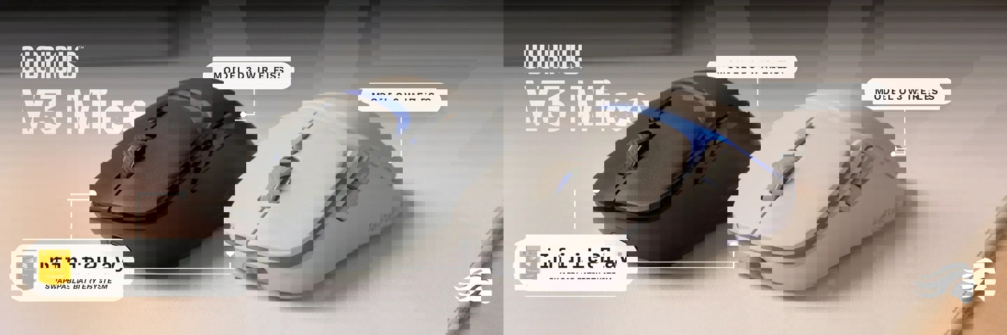 Glorious 推出 O3 / D3 Wireless“换电”鼠标，短短数秒即可补满电池续航