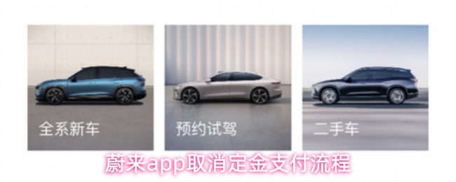 蔚来app取消定金支付流程