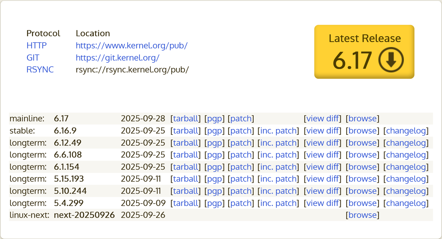 Linux 内核 6.17 版本正式发布，为英特尔 Panther Lake 处理器等增强支持