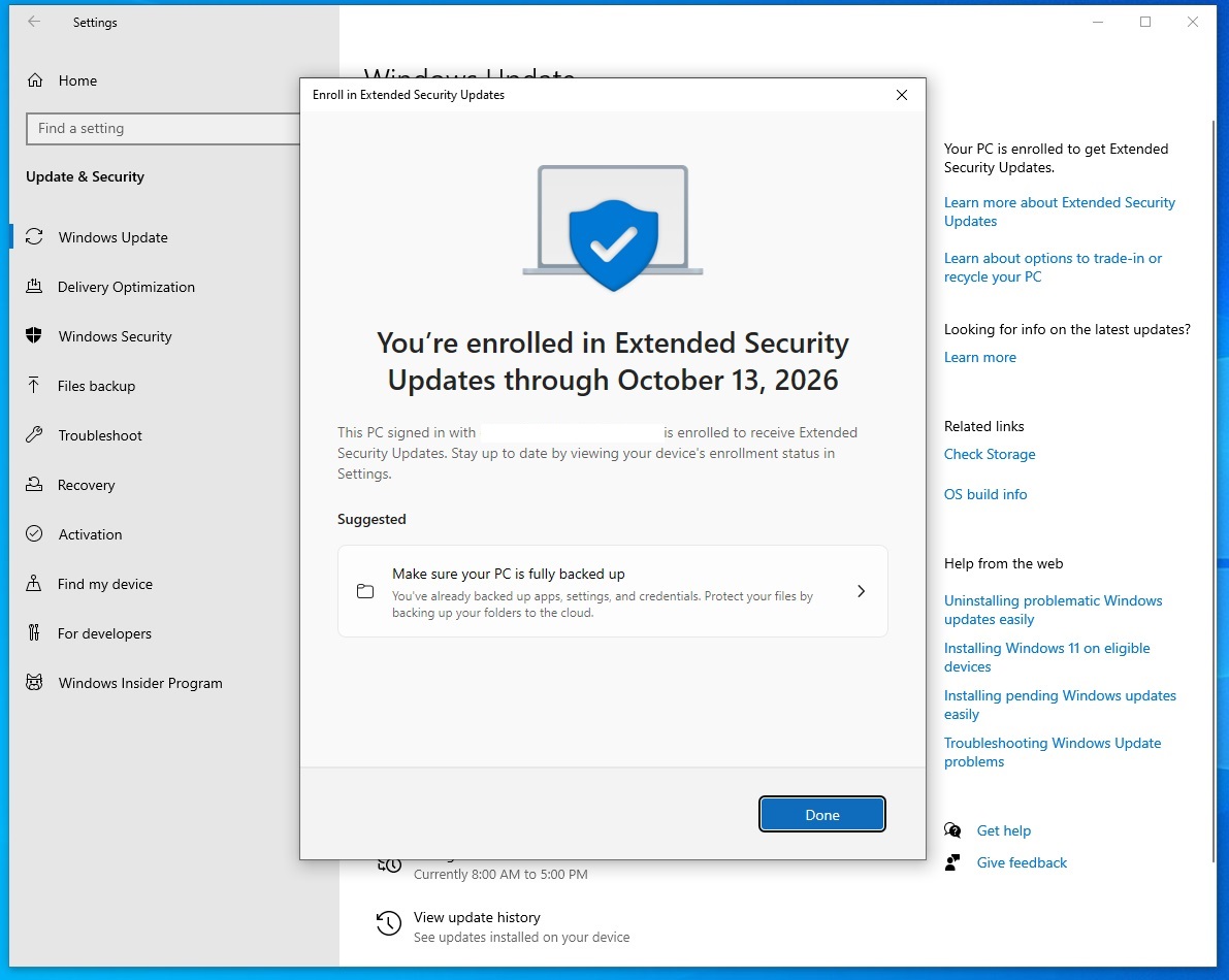 Win10 免费扩展安全更新细则：“保鲜期”60 天，不登录微软账号即失效